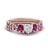 Load image into Gallery viewer, heart-shaped-twisted-floral-prong-pink-sapphire-wedding-set-in-rose-gold-FD10257HTGSADRPI-NL-RG?v=1756359990