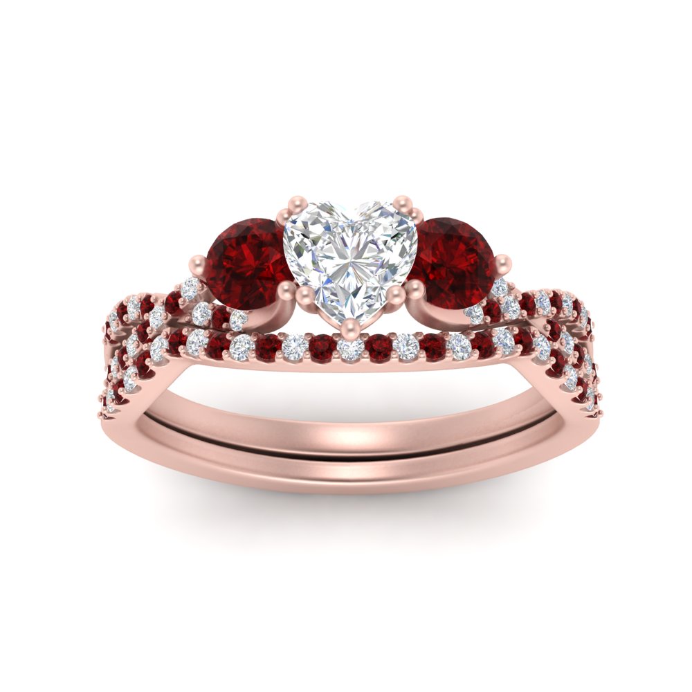 heart-shaped-twisted-floral-prong-ruby-wedding-set-in-rose-gold-FD10257HTGRUDR-ANGLE5-NL-RG?v=1756359991
