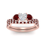 Load image into Gallery viewer, heart-shaped-twisted-floral-prong-ruby-wedding-set-in-rose-gold-FD10257HTGRUDR-ANGLE5-NL-RG_9b228a75-64d6-44af-91c5-dad3e3f6569c?v=1756360128
