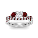 Load image into Gallery viewer, heart-shaped-twisted-floral-prong-ruby-wedding-set-in-white-gold-FD10257HTGRUDR-ANGLE5-NL-WG_f1bbf15c-3d2d-4f08-8a9f-aa10b775e1c8?v=1756360128
