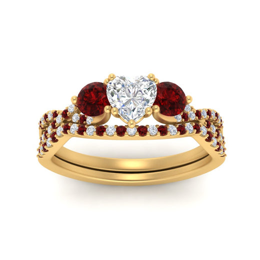 heart-shaped-twisted-floral-prong-ruby-wedding-set-in-yellow-gold-FD10257HTGRUDR-ANGLE5-NL-YG?v=1756359990