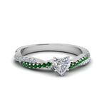 Load image into Gallery viewer, heart-shaped-twisted-vine-diamond-engagement-ring-for-women-with-emerald-in-14K-white-gold-FD8233HTRGEMGR-NL-WG.jpg
