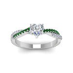 Load image into Gallery viewer, heart-shaped-twisted-vine-diamond-engagement-ring-for-women-with-emerald-in-14K-white-gold-FD8233HTRGEMGR-NL-WG.jpg
