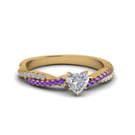 Load image into Gallery viewer, heart-shaped-twisted-vine-diamond-engagement-ring-for-women-with-violac-topaz-in-14K-yellow-gold-FD8233HTRGVITO-NL-YG.jpg
