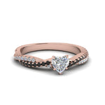 Load image into Gallery viewer, heart-shaped-twisted-vine-engagement-ring-for-women-with-black-diamond-in-14K-rose-gold-FD8233HTRGBLACK-NL-RG.jpg
