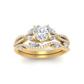 Thumbnail 45 - heart-shaped-twisted-vine-luxury-diamond-bridal-ring-set-in-yellow-gold-FDENR3211HTANGLE3-NL-YG