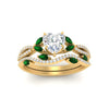 Load image into Gallery viewer, heart-shaped-twisted-vine-luxury-emerald-bridal-ring-set-in-yellow-gold-FDENR3211HTGEMGRANGLE3-NL-YG