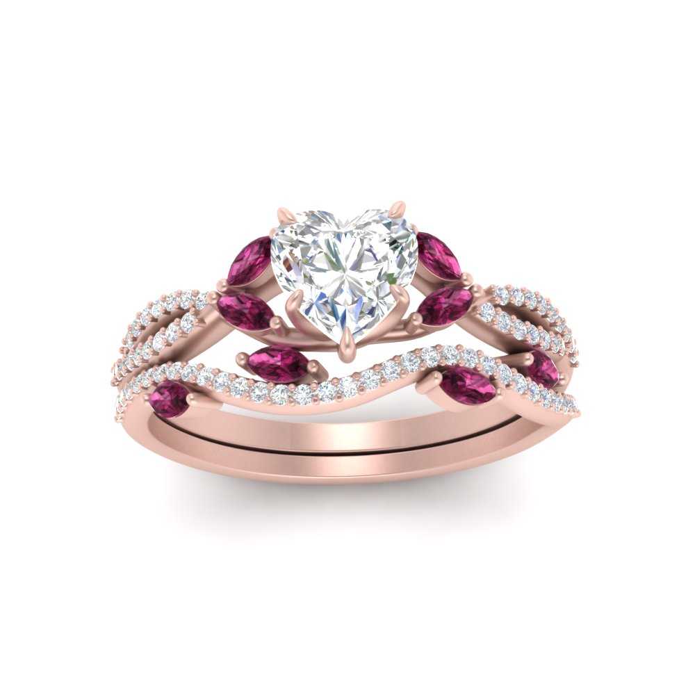 heart-shaped-twisted-vine-luxury-pink-sapphire-bridal-ring-set-in-rose-gold-FDENR3211HTGSADRPIANGLE3-NL-RG