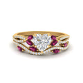 Thumbnail 51 - heart-shaped-twisted-vine-luxury-pink-sapphire-bridal-ring-set-in-yellow-gold-FDENR3211HTGSADRPIANGLE3-NL-YG