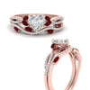 Load image into Gallery viewer, heart-shaped-twisted-vine-luxury-ruby-bridal-ring-set-in-rose-gold-FDENR3211HTGRUDRANGLE3-NL-RG