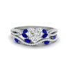 Load image into Gallery viewer, heart-shaped-twisted-vine-luxury-sapphire-bridal-ring-set-in-white-gold-FDENR3211HTGSABLANGLE3-NL-WG