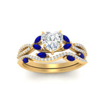 Load image into Gallery viewer, heart-shaped-twisted-vine-luxury-sapphire-bridal-ring-set-in-yellow-gold-FDENR3211HTGSABLANGLE3-NL-YG
