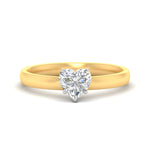 Load image into Gallery viewer, heart-shaped-two-tone-2.5-mm-comfort-fit-solitaire-ring-in-yellow-gold-fdens11590htrsleep-2.50mm-nl-yg?v=1758109868