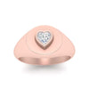 Load image into Gallery viewer, Heart Signet Diamond Ring