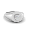 Load image into Gallery viewer, Heart Signet Diamond Ring