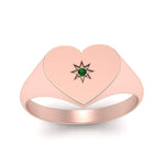 Load image into Gallery viewer, Heart Starburst Signet Promise Ring
