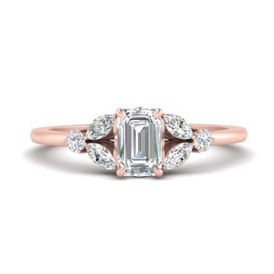 Heirloom Inspired Emerald Cut Lab Diamond Ring