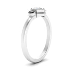 Load image into Gallery viewer, Three Stone Hexagon Bezel Ring
