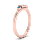 Load image into Gallery viewer, Hexagon Bezel 3 Round Stone Engagement Ring
