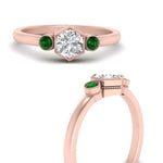 Load image into Gallery viewer, Three Stone Hexagon Bezel Ring
