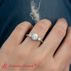 Load image into Gallery viewer, hexagon-bezel-3-round-stone-engagement-ring-white-gold-fdenr9744-model