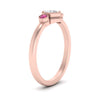 Load image into Gallery viewer, Hexagon Bezel 3 Round Stone Engagement Ring
