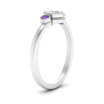 Load image into Gallery viewer, Three Stone Hexagon Bezel Ring
