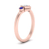 Load image into Gallery viewer, Hexagon Bezel 3 Round Stone Engagement Ring