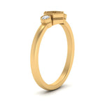 Load image into Gallery viewer, Semi Mount Hexagon Bezel 3 Stone Engagement Ring
