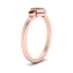 Load image into Gallery viewer, Semi Mount Hexagon Bezel 3 Stone Engagement Ring
