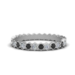 Load image into Gallery viewer, hexagon-women-band-with-black-diamond-in-white-gold-FD-9187GBLACK-NL-WG.jpg
