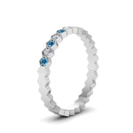 Load image into Gallery viewer, hexagon-women-diamond-band-with-blue-topaz-in-white-gold-FD-9187GICBLTO-NL-WG.jpg
