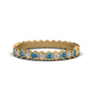Load image into Gallery viewer, hexagon-women-diamond-band-with-blue-topaz-in-yellow-gold-FD-9187GICBLTO-NL-YG.jpg