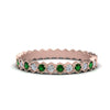 Load image into Gallery viewer, hexagon-women-diamond-band-with-emerald-in-rose-gold-FD-9187GEMGR-NL-RG.jpg