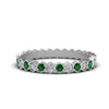 Load image into Gallery viewer, hexagon-women-diamond-band-with-emerald-in-white-gold-FD-9187GEMGR-NL-WG.jpg