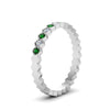Load image into Gallery viewer, hexagon-women-diamond-band-with-emerald-in-white-gold-FD-9187GEMGR-NL-WG.jpg
