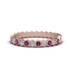 Load image into Gallery viewer, hexagon-women-diamond-band-with-pink-sapphire-in-rose-gold-FD-9187GSADRPI-NL-RG.jpg