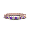 Load image into Gallery viewer, hexagon-women-diamond-band-with-purple-topaz-in-rose-gold-FD-9187GVITO-NL-RG.jpg