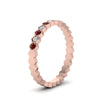 Load image into Gallery viewer, hexagon-women-diamond-band-with-ruby-in-rose-gold-FD-9187GRUDR-NL-RG.jpg