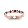 Load image into Gallery viewer, hexagon-women-diamond-band-with-ruby-in-rose-gold-FD-9187GRUDR-NL-RG.jpg