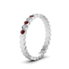 Load image into Gallery viewer, hexagon-women-diamond-band-with-ruby-in-white-gold-FD-9187GRUDR-NL-WG.jpg
