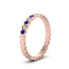 Load image into Gallery viewer, hexagon-women-diamond-band-with-sapphire-in-rose-gold-FD-9187GSABL-NL-RG.jpg