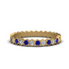 Load image into Gallery viewer, hexagon-women-diamond-band-with-sapphire-in-yellow-gold-FD-9187GSABL-NL-YG.jpg