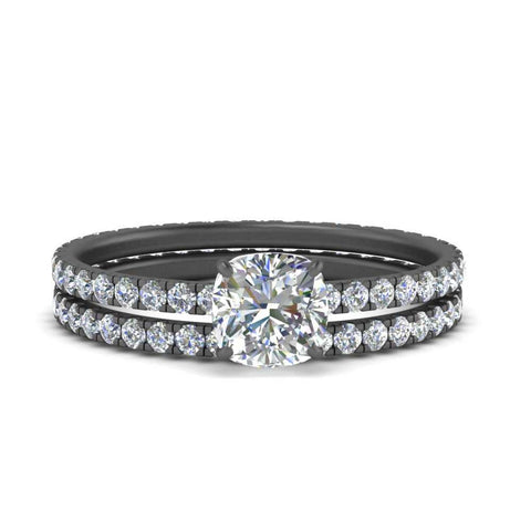 hidden-halo-cushion-wedding-ring-set-in-black-gold-FD9168CUANGLE3-NL-BG