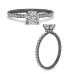 Load image into Gallery viewer, hidden-halo-eternity-cushion-diamond-engagement-ring-in-black-gold-FD9168CURANGLE3-NL-BG

