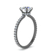 Load image into Gallery viewer, hidden-halo-eternity-diamond-engagement-ring-in-black-gold-FD-9168RORANGLE3-NL-BG