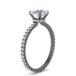 Load image into Gallery viewer, hidden-halo-eternity-diamond-engagement-ring-in-black-gold-FD-9168RORANGLE3-NL-BG
