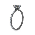 Load image into Gallery viewer, hidden-halo-eternity-emerald-cut-diamond-engagement-ring-in-black-gold-FD9168EMRANGLE3-NL-BG
