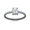 Load image into Gallery viewer, hidden-halo-eternity-emerald-cut-diamond-engagement-ring-in-black-gold-FD9168EMRANGLE3-NL-BG