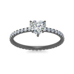 Load image into Gallery viewer, hidden-halo-eternity-heart-diamond-engagement-ring-in-black-gold-FD9168HTRANGLE3-NL-BG
